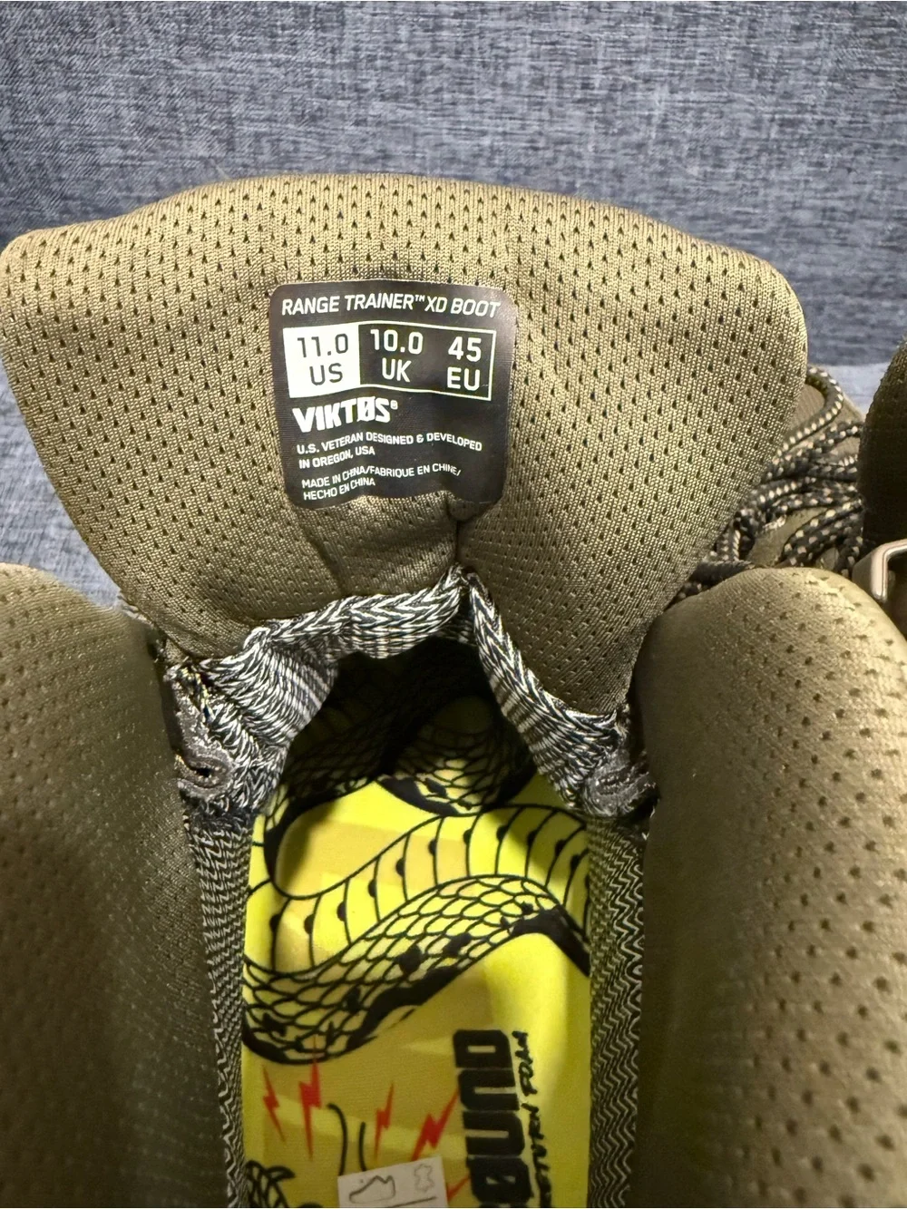 Men's Vitkos Tactical Boot in Olive — Rugged Field Performance size 11